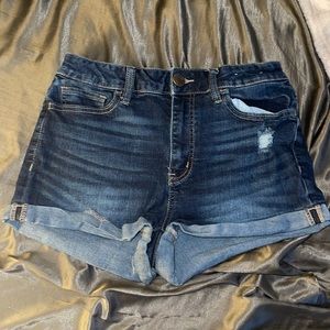 High Rise Jean Shorts